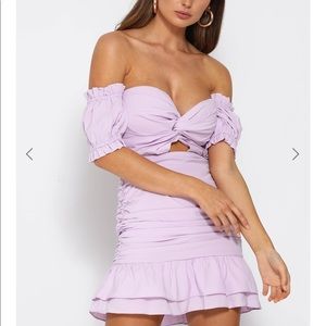 NWT- PROM PARTY MINI DRESS - LAVENDER